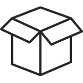 Where's my order icon - open cardboard box